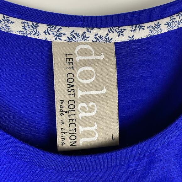 Dolan Anthropologie Cobalt Blue Tshirt Dress Hi Lo Womens Size Large - Picture 6 of 11